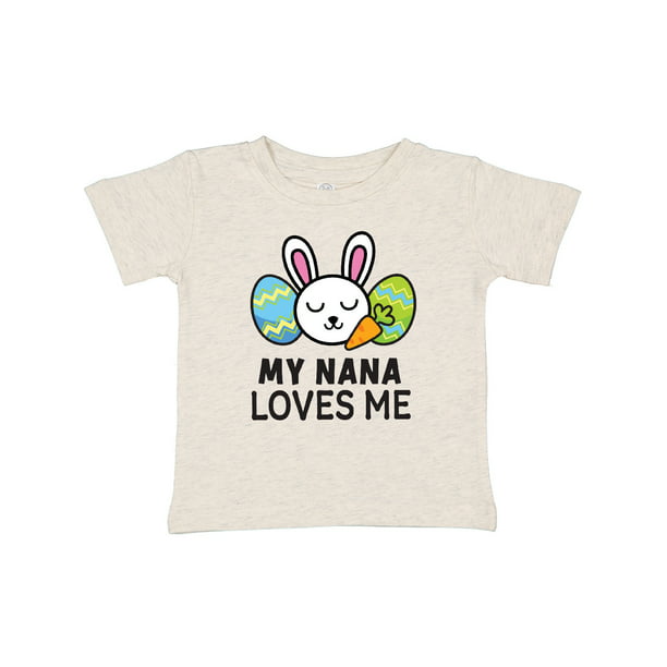 inktastic My Auntie Loves Me with Bunny and Easter Eggs Baby T-Shirt 